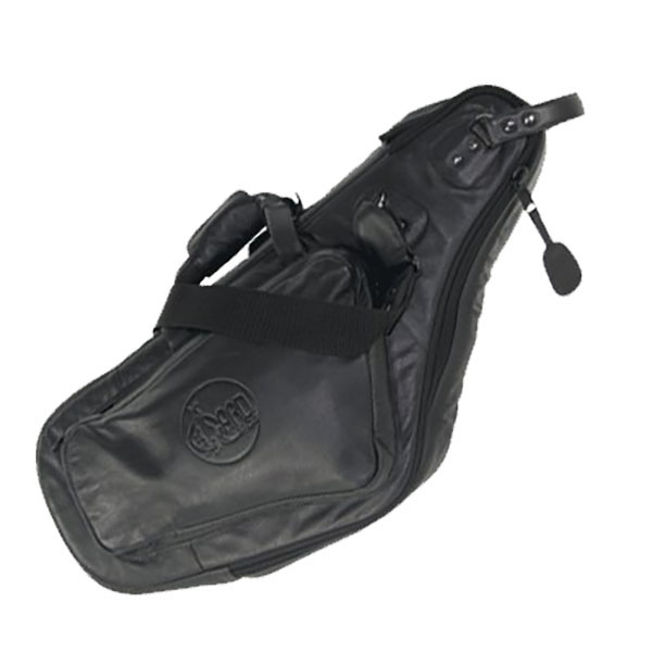 Comprar Estuche individual saxofón alto de piel 7005 de Ortolá con forma de saxofón